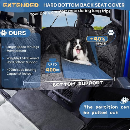 Dog Seat Cover and Bed for Trucks 400lbs, Large F150, RAM1500,