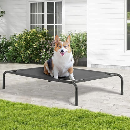 MoNiBloom Elevated Dog Bed Cooling Raised Ped Bed Portable Dog Cot for Camping or Beach 42 Inches