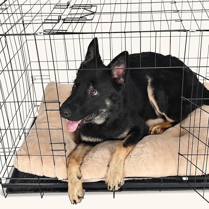 Dog Crate Bed 48 x 30 Washable fit Metal Dog Crates or Kennel 100 lbs