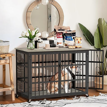 NicBex Dog Crate Furniture 38.4" L