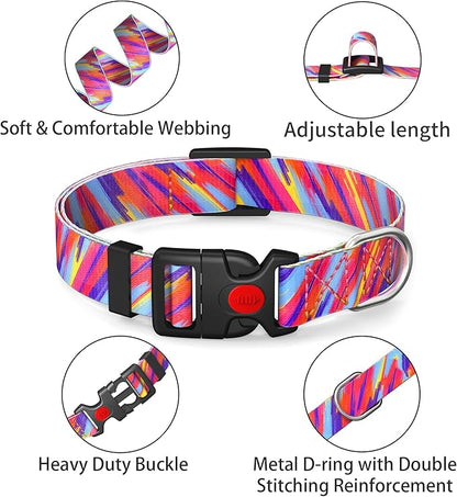 Cute Floral Dog Collar for Small Medium Large Dogs