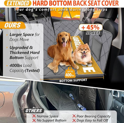 Back Seat Extender for Dogs-Large Space 400lbs, Sturdy