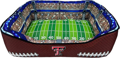 NCAA Texas Tech Red Raiders Stadium Dog Bed