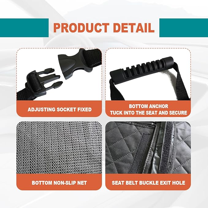 Waterproof Scratchproof Pet Bench Seat Covers for Cars