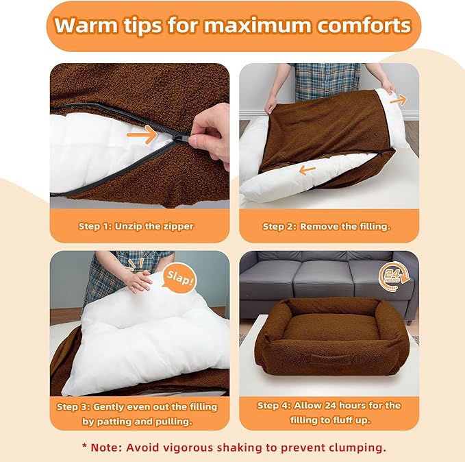 Sytopia Calming Dog Bed for Small Medium Dogs 40" L