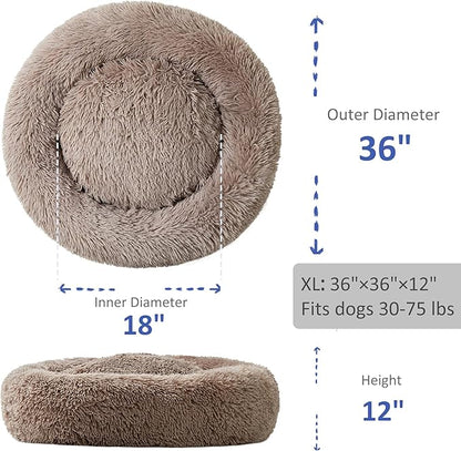Washable Dog Round Bed Large