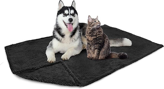 PetAmi Fluffy Waterproof Dog Blanket for Bed Large Dogs 90x90)
