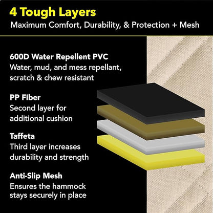 Meadowlark XL Premium Dog Car Seat Cover for Back Seat