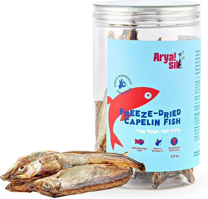 Freeze-Dried Single Ingredient Dog Treats (Capelin Fish)