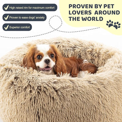 Calming Dog Bed for Small Dogs 20", Shag