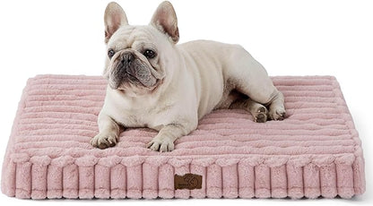 Bedsure Orthopedic Dog Bed for Medium Dogs (30x20, Blush