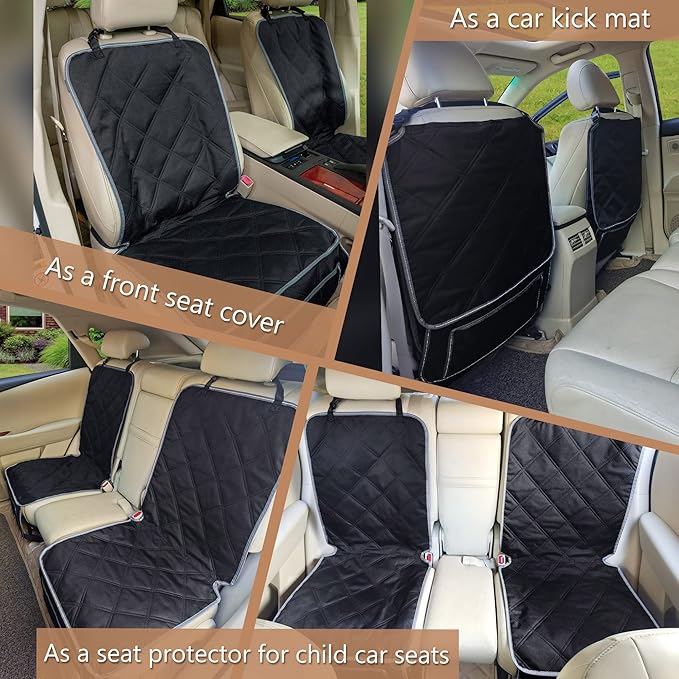 YESYEES Dog Front Seat Covers for Cars 2 Pack 4 Nonslip