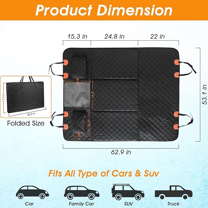 Back Seat Extender for Dogs 400lbs. 100% 1)