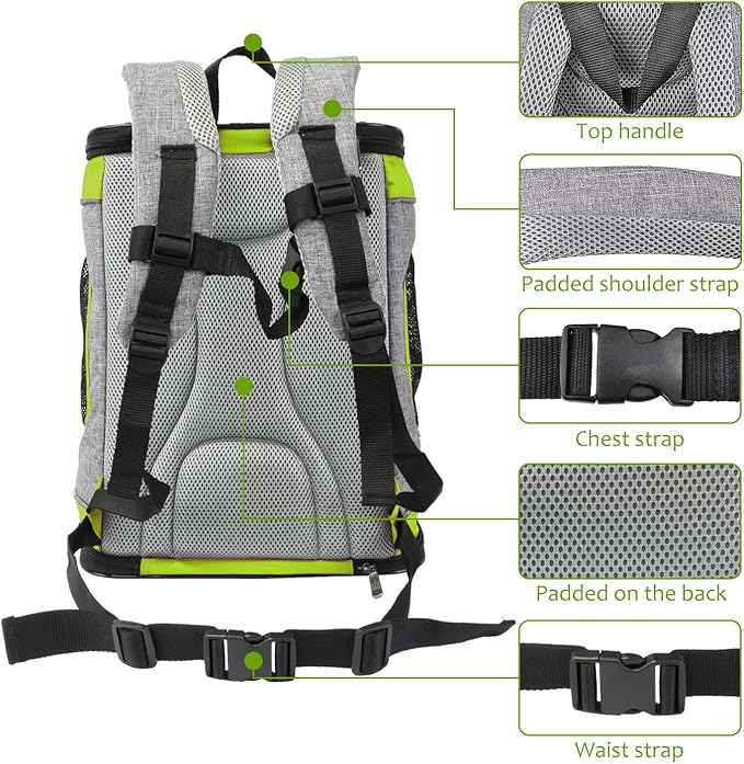 Kritter Planet Pet Carrier Backpack for Dogs and Cats 2 Mesh