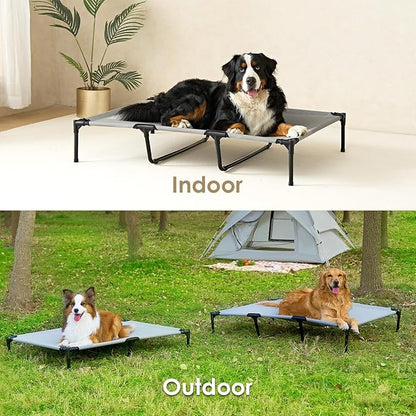 EHEYCIGA 50 Inch Elevated Dog Cot Beds for Extra Large Dogs