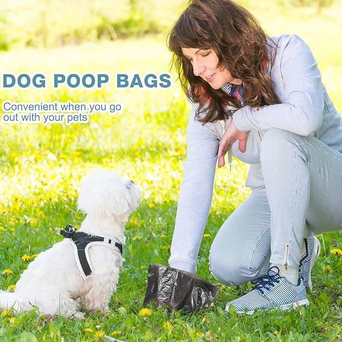 3000 Count Dog Poop Bags Pet Waste Bags for Poop with 3 Dog Poop Bag Dispenser Doggie Poop Bags for Home Outdoor Puppy Walking and Travel 12 x 8.6 Inch