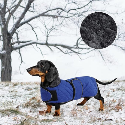 Geyecete Warm Thermal Quilted Dachshund Coat