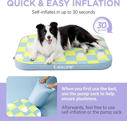Lesure Inflatable Waterproof Dog Bed for Large Dogs 3 Inch