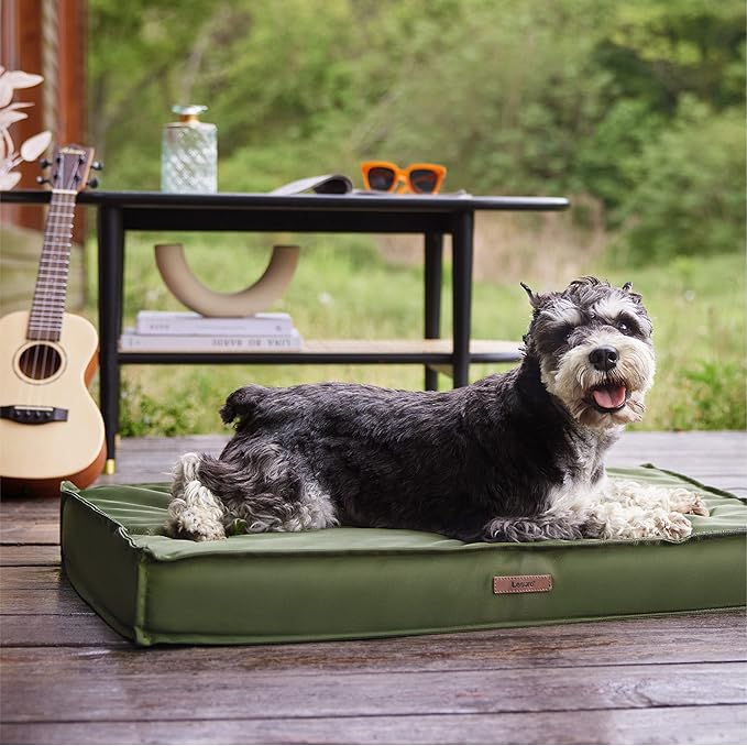 Lesure Waterproof Dog Bed for Medium Dogs