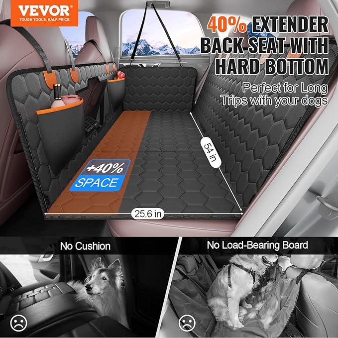 VEVOR Back Seat Extender 350lbs Dog 54"x25.6" for