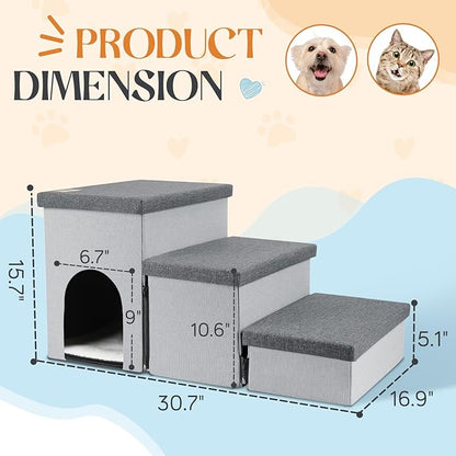 Dog Stairs for Small Dogs 22 inches(3
