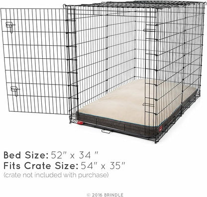 BRINDLE Khaki Shredded Memory Foam Pet Bed