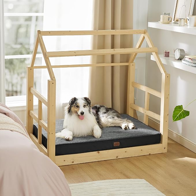 Bedsure Large Orthopedic Dog Bed for Large Dogs 2-Layer Thick (36x27x3.5 Inches),