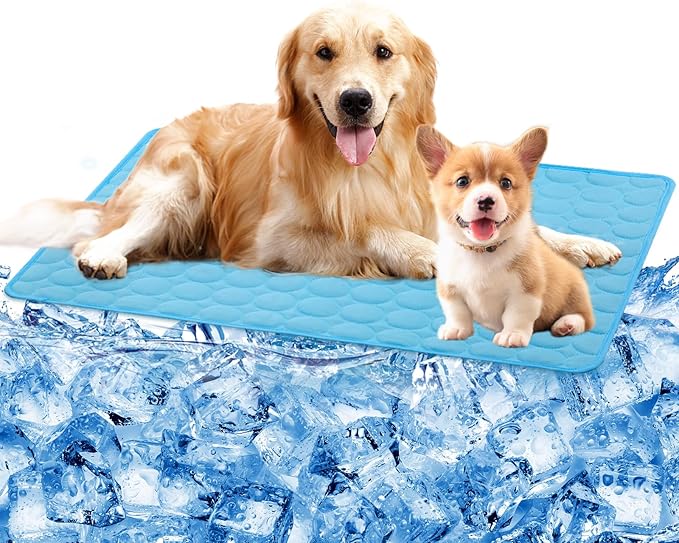 SHEJIZE Dog Cooling Mat Dog Cooling Pad Self Cooling Blanket 59x39inch/150x100