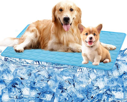 SHEJIZE Dog Cooling Mat Dog Cooling Pad Self Cooling Blanket 59x39inch/150x100