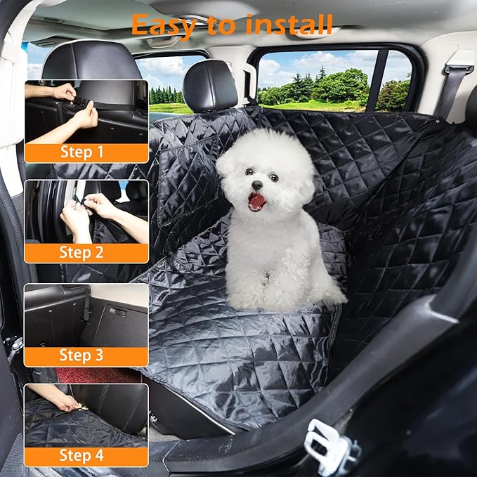 PIUGILH Cargo Liner Back Seat Cover Compatible with Hummer H3 2005 2006 2007 2008 2009