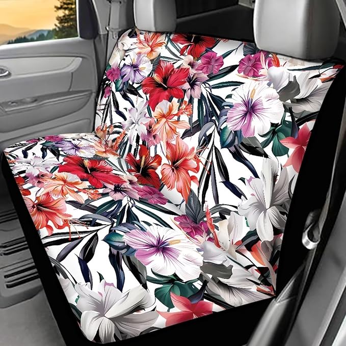 AFPANQZ Tropical Flower Full Wrap Car Seat Covers