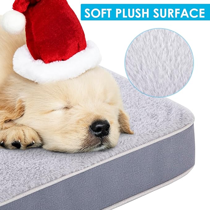 Dog Bed Covers Soft Plush Replacement Washable 30x20x3 Inches,