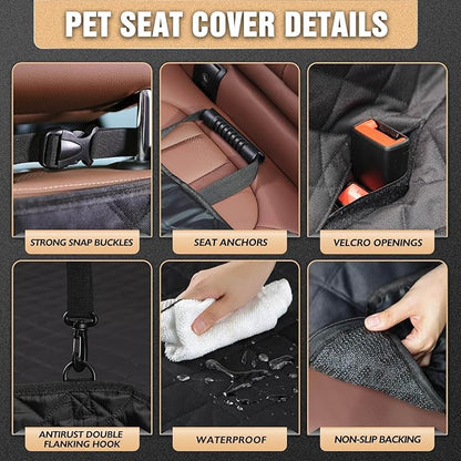 K KNODEL Dog Seat Cover 100% Waterproof