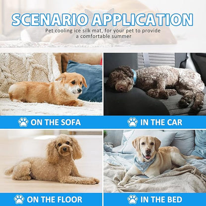 Dog Cooling Mat Summer Pet Cooling Mat Ice