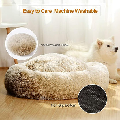 JEMA Calming Dog Beds for Medium Large Dogs 30 Inch