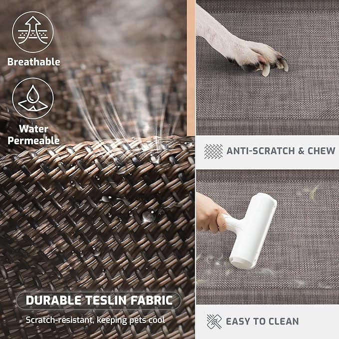 Elevated Cooling Cots Dog Bed: Raised Outdoor & Indoor Pet Cot