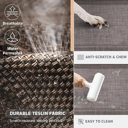 Elevated Cooling Cots Dog Bed: Raised Outdoor & Indoor Pet Cot