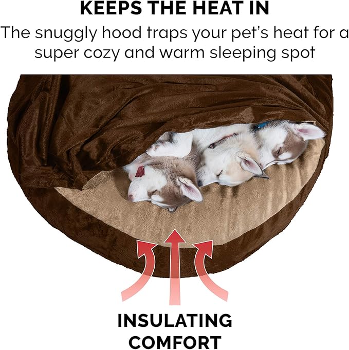 Furhaven 26" Round Orthopedic Dog Bed for Medium/Small Dogs w/ Removable Washable Cover 30 lbs 26-inch