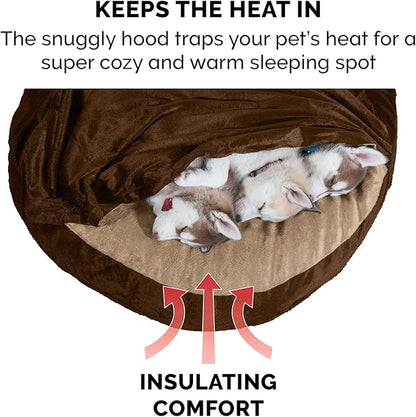 Furhaven 26" Round Orthopedic Dog Bed for Medium/Small Dogs w/ Removable Washable Cover 30 lbs 26-inch