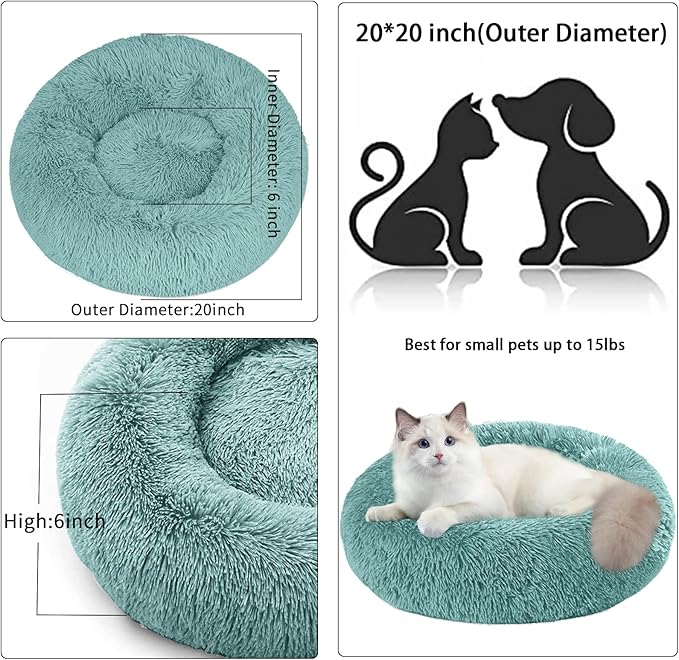 Nisrada Cat Beds for Indoor Cats 20 Inch