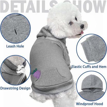 SCENEREAL Dog Hoodie Sweaters for Small Medium Large size Dogs