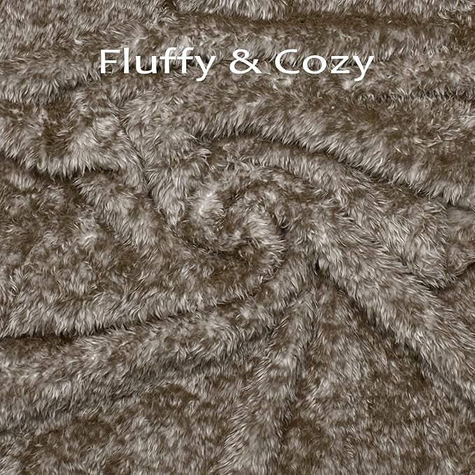 MACEVIA Fluffy Fleece Dog Blankets (29x40 Inch,