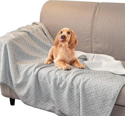 DaysU Reversible Waterproof Dog Blanket for Couch and Dog Bed Cover 28 x 40 Inches
