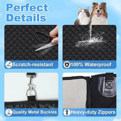 Wn's Day Dog Car Seat Cover for Back Seat