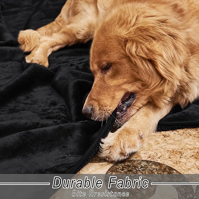 NICETOWN Waterproof Dog Blanket 40 x 50 in 40" x 50", Black