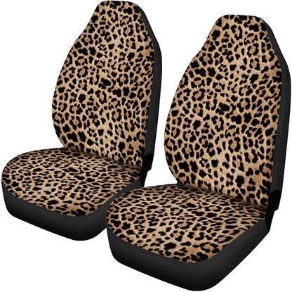 CLOHOMIN 2 Pieces Classical Leopard Print Car Seat