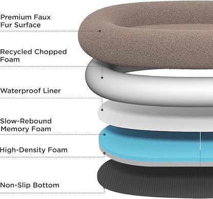 Bedsure Memory Foam Human Dog Bed 72"x48"x12" Calming