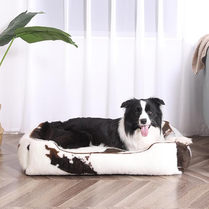Bedfolks Dog Beds for Large Dogs 36 Inches