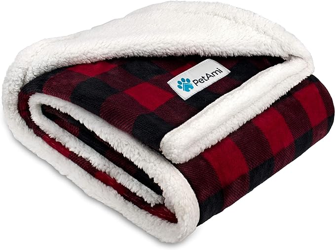 PetAmi Waterproof Dog Blanket for Small Medium Dog 29x40 Checker