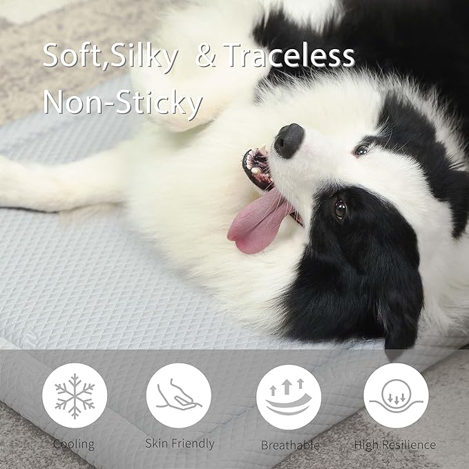 Breathable Dog Cooling Pad Kennels(23" Lx17 Wx1.5 T)